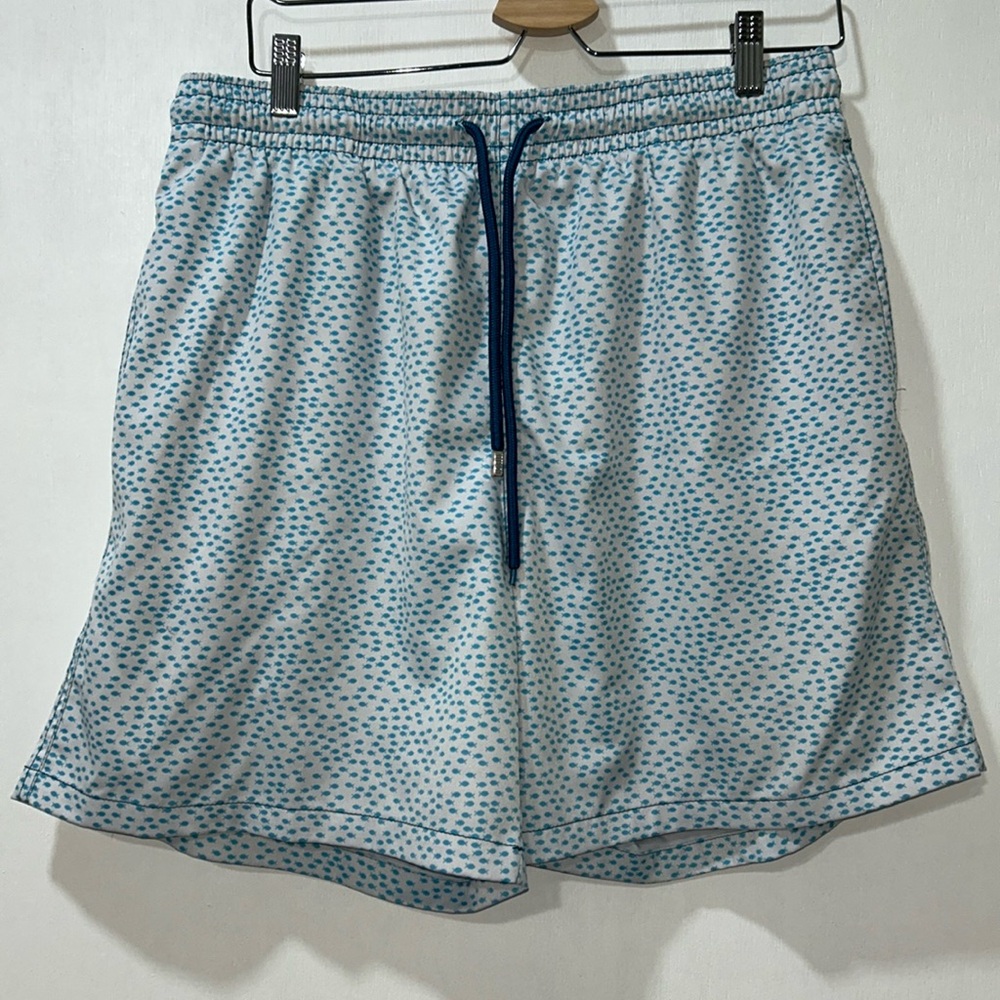 CAPELLE MENS SWIN TRUNKS BLUE FISH PRINT Sz XL